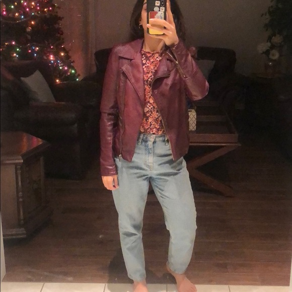 Buffalo Burgundy Pleather jacket - Picture 3 of 6